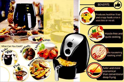 Image showing Air Fryer Benefits & What can you cook?